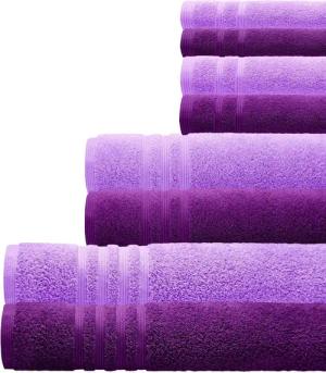 Lashuma Handtuch Set London, Frottee (Set, 8-St), Modernes Geschenkset Handtücher Lila