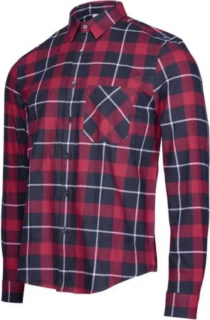 Lässiges Herren Flannelhemd kariert P - R.O.D Checker schwarz-rot