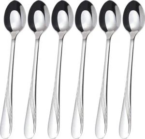 Latte-Macchiato-Löffel GRÄWE Longdrink-Löffel 6 Stück, Edelstahl Serie Stralsund