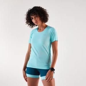 Laufshirt kurzarm Damen - Run 500 Comfort blau