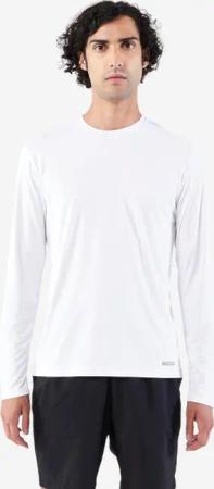 Laufshirt langarm Herren UV Schutz - Dry 500 UV weiss