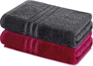 Lavea Saunatuch Set Saunahandtuch 80x200 cm Elena Frottee, Sauna-Handtücher, 100% Baumwolle (Set, 2-St), 500 g/m² Frottier, weich & saugstark, pflegeleicht