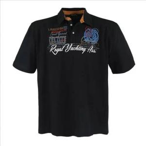Lavecchia Poloshirt Lavecchia Herren Poloshirt LV-4688 (Schwarz, 4XL) Herren Polo Shirt