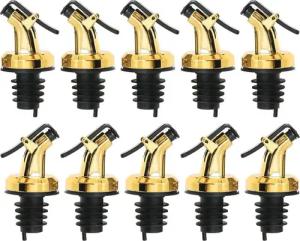 Layba Flaschenausgießer Essig und Öl Ausgießer für Flaschen mit Verschlusskappe, Set, 10-St., 10 Flaschen Ausgießer