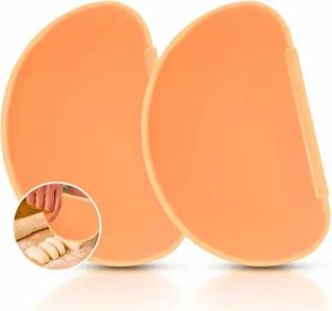 Layba Teigschaber Teigschaber 2er-Set Teigkarte aus Silikon Teigspachtel für Backen, Kratzfrei für empfindliche Oberflächen