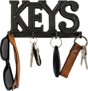 LB H&F Lilienburg Schlüsselbrett Schlüsselhaken Schlüsselbrett Schlüsselhaken Schlüsselkasten, (massiv Schlüsselorganizer Schlüsselaufbewahrung Haken Halter für Schlüssel Schlüsselboard Metall massiv Schlüsselaufhänger Gusseisen Landhaus), Schlüsselhalter
