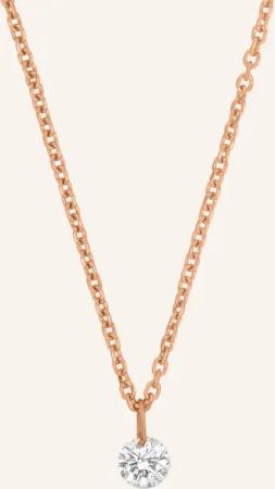 Leaf Halskette PURE aus 18 Karat Roségold mit Diamanten