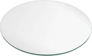 LebensWohnArt Tischplatte Glasplatte TERRY 100cm Rund 8mm Stärke gehärtetes Glas Bodenplatte