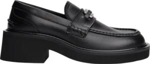 Leder Blockabsatz Slipper