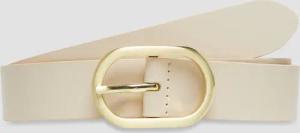 Ledergürtel mit Logo-Detail und ovalförmiger Schnalle