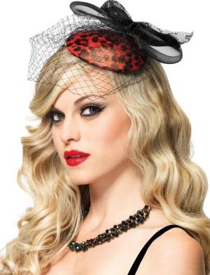 Leg Avenue Kostüm Fascinator Femme Fatale, Hochwertiges Accessoire für den glamourösen Auftritt