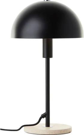 LeGer Home by Lena Gercke Tischleuchte Linnea Pilz Lampe - Travertin Steinfuß, ohne Leuchtmittel, Pilzleuchte, Tischlampe, Höhe 35,5 cm, Naturstein, Pilzlampe