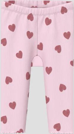 Leggins aus Rippware mit Rollsaum