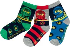 LEGO® Freizeitsocken LEGO NINJAGO Socken Set 3 Paar Kindersocken Kinder Strümpfe für Jungen Ninja BUNT Gr.23 24 25 26 27 28 29 30 31 32 33 34