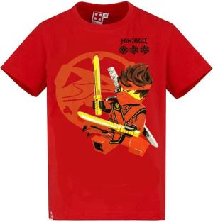 LEGO® kidswear T-Shirt LEGO ® Ninjago Kinder T-Shirt Rot Jungen + Mädchen 98 - 128 Ninjago Lizensierter Original Druck