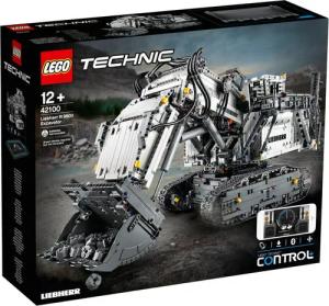 LEGO® Technic - Liebherr Bagger R 9800 (42100) Konstruktionsspielsteine, (Packung, 4108 St., Packung), Multifunktionale Steuerung