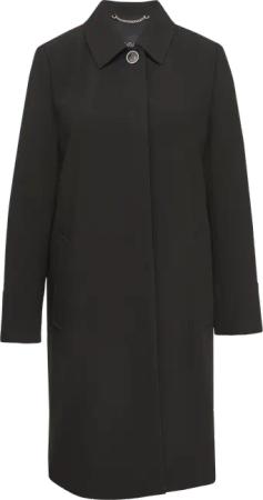 Leicht wärmender Mantel mit halber Knopfleiste