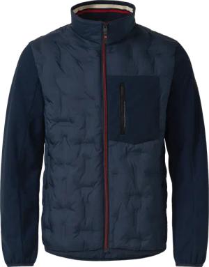 Leicht wattierte Jacke im Fabricmix mit sportiven Details