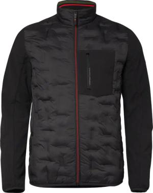 Leicht wattierte Jacke im Fabricmix mit sportiven Details