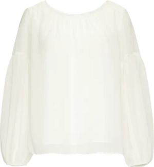 Leichte Chiffonbluse im Boho-Stil mit Transparenz-Detail