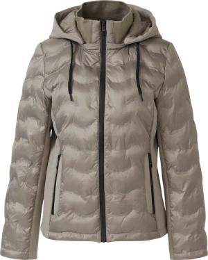 Leichte Jacke im Fabricmix mit abnehmbarer Kapuze