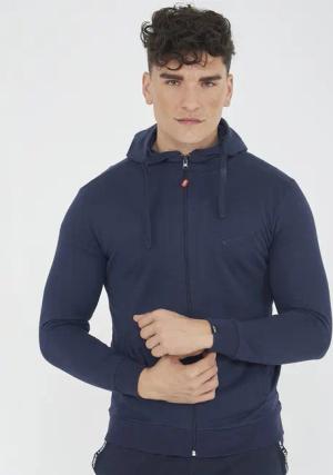 Leichte Sportjacke mit Kapuze MAYA oversize blau