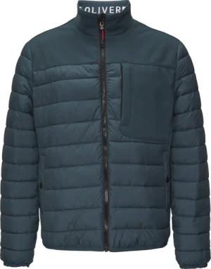 Leichte Steppjacke im Materialmix mit Kontrast-Details