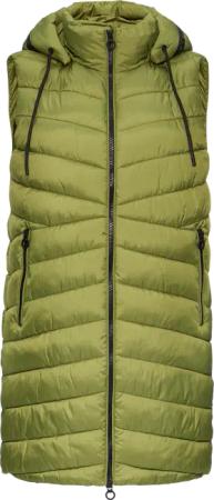 Leichte Steppweste mit Logo-Kapuze