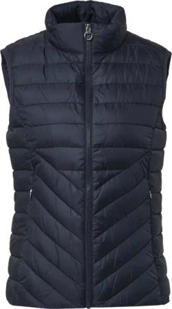 Leichte Steppweste mit Stehkragen und Packfunktion