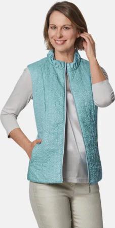 Leichte Weste mit schönen Raffungen - mint - Gr. 19 von Goldner Fashion