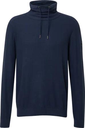 Leichter Pullover mit Snood-Kragen und Logo-Detail