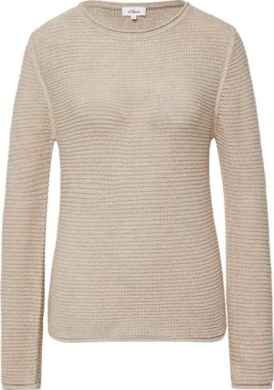 Leichter Strickpullover in Ripp-Optik