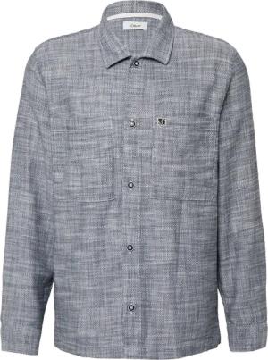 Leichtes Overshirt mit Struktur und aufgesetzten Taschen