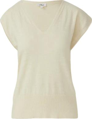 Leichtes Stricktop mit V-Ausschnitt