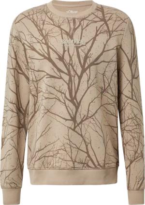 Leichtes Sweatshirt mit All-over-Print und Logo