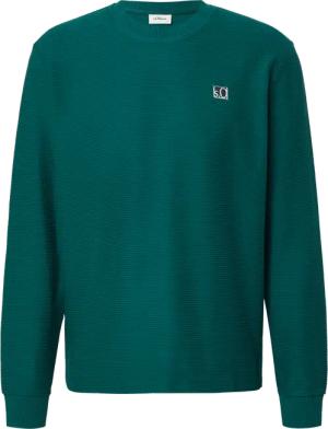 Leichtes Sweatshirt mit Rippstruktur und Logo