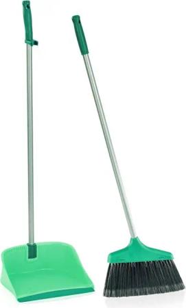 Leifheit Kehrgarnitur Leifheit Kehr-Set mit Stiel Besen und Kehrschaufel