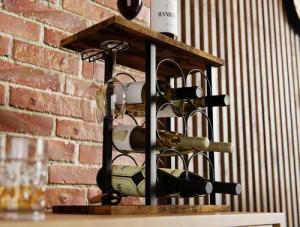 Lenmar Weinregal Weinregal aus Metall, Flaschenregal, Regale, Flaschenhalter LOFT 2-6G