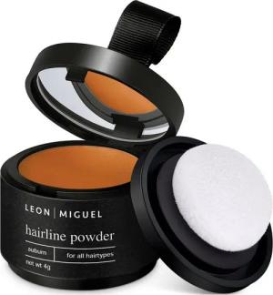 Leon Miguel Haaransatz-Farbpuder Hairline Powder - Haar Concealer zum Ansatz kaschieren - 4g, Ohne Rückstände