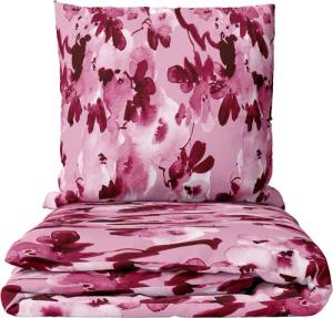 Leonado Vicenti Bettwäsche 135x200 cm oder 155x220 cm, Feinbiber, 4 teilig, extra weich und kuschelig, Rosa Geblümt