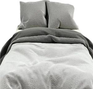 Leonado Vicenti Bettwäsche Winter Teddy Plüsch, Fleece, 2 teilig, Flauschig warmes Cashmere Touch, Einfarbig