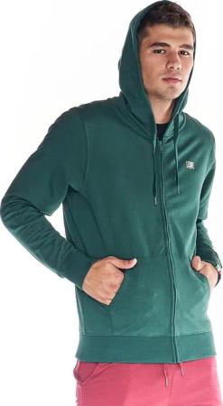 Leone Herren-Sweatshirt mit Kapuze und Basic-Reißverschluss