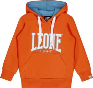 Leone New Basic Kinder-Sweatshirt aus nicht gebürsteter Baumwolle mit Kapuze