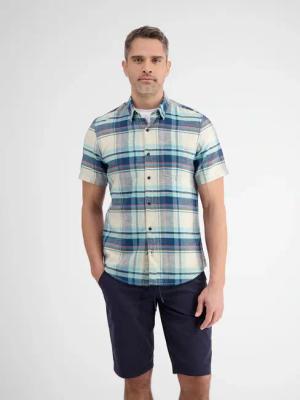 LERROS Kurzarmhemd "LERROS Halbarmhemd mit Karomuster"