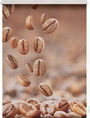 Lichtblick Rollo Klemmfix, ohne Bohren, blickdicht, Kaffee - Braun