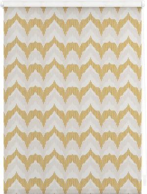 Lichtblick Rollo Klemmfix, ohne Bohren, Verdunkelung, Boho Zig Zag - Gelb