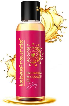 Liebesfreunde Massageöl Premium Massageöl Joy - Sinnliches Massage Öl zur Entspannung, Frei von Mineraöl