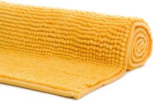 liebling Badematte, Fußbodenheizung geeignet, Polyester, rechteckig, Antirutsch-Beschichtung, sehr Saugfähig, Größe: 50x70 cm, gelb