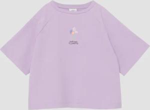 Light Felpa Oversize T-Shirt mit Front- und Rückenprint