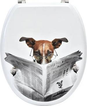 LikeKa WC-Sitz Toilettensitz mit MDF-Holzkern Toilettendeckel WC Deckel Klositz